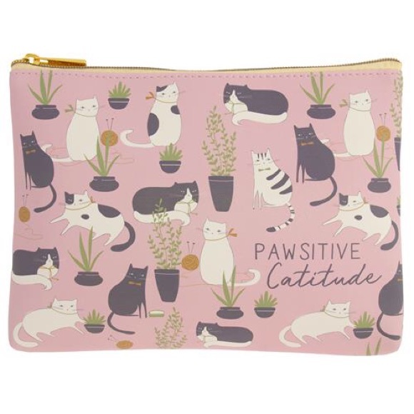 Karma Gifts set cat makeup bag/eyeglass case/socks NWT - Picture 3 of 12